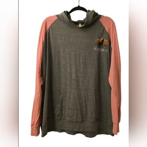 Gray and Pink Hoodie